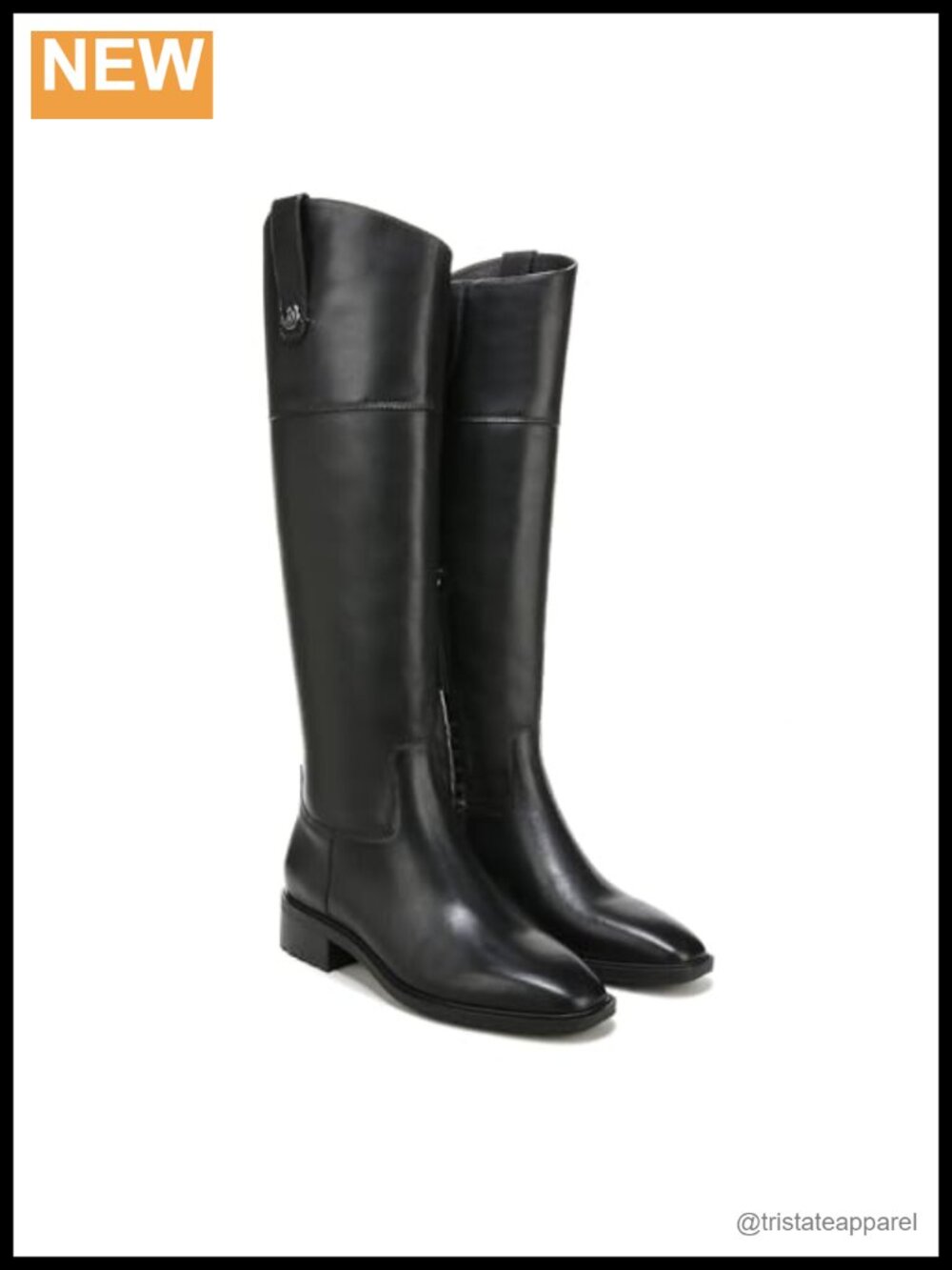 Sam Edelman Drina Knee High Leather Boots Zip Closure
